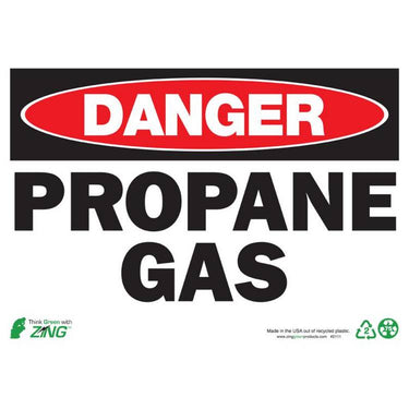 ZING Eco Safety Sign, Danger, 10X14- Model 2111